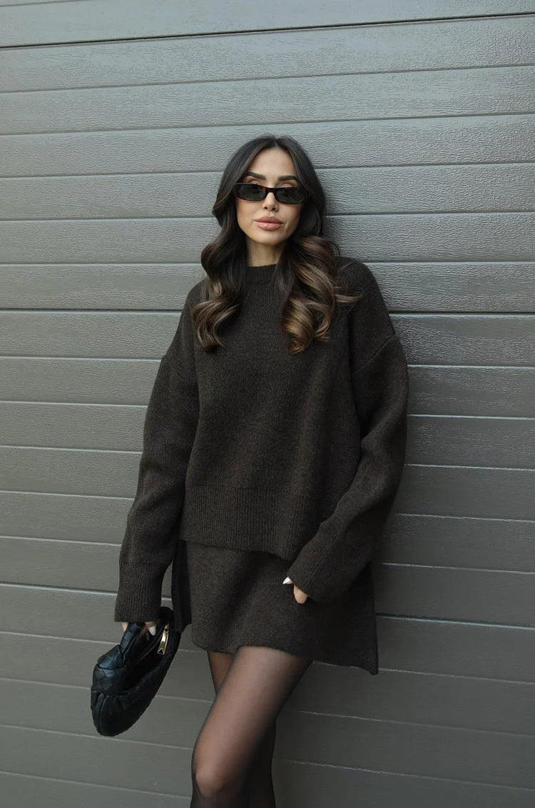 Elise | 2-piece Sweater & Skirt Set