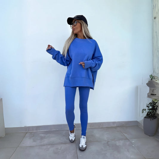 YACHI™ - Casual Long Sleeve Sweatshirt and Pants Set