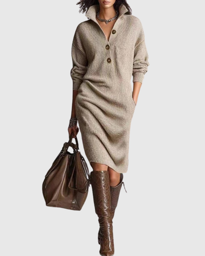 Corinna | Cozy Winter Midi Dress