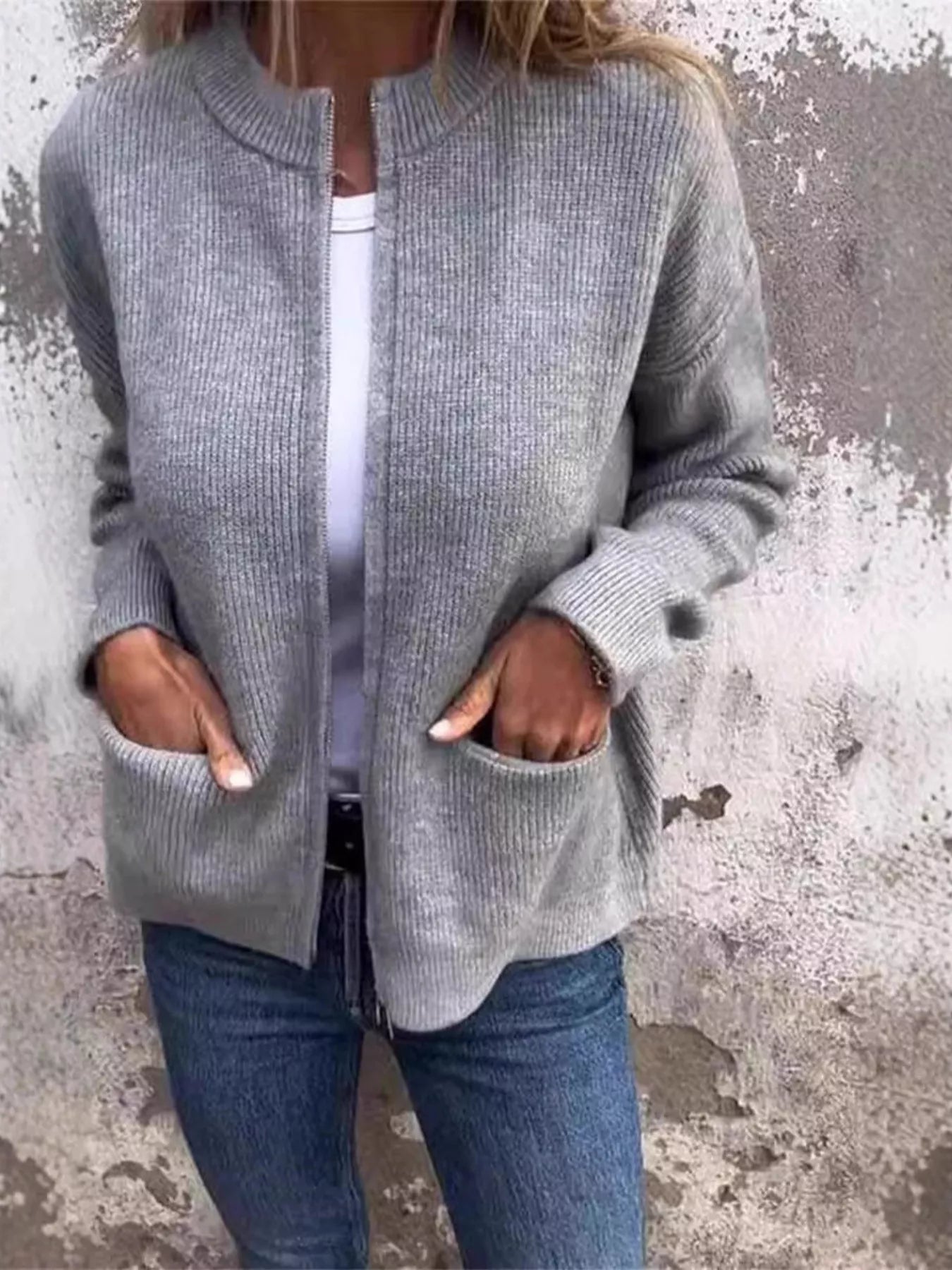 Alvara | Open Front Drop Shoulder Cardigan 