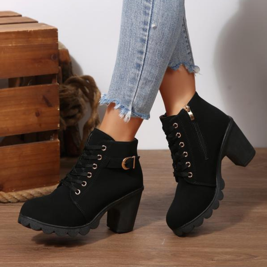 Saoirse | Chic Lace-up ankle boots