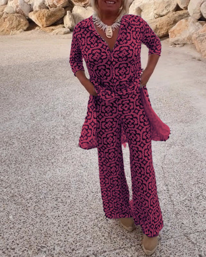 Serena | Vintage Printed Two-Piece Set