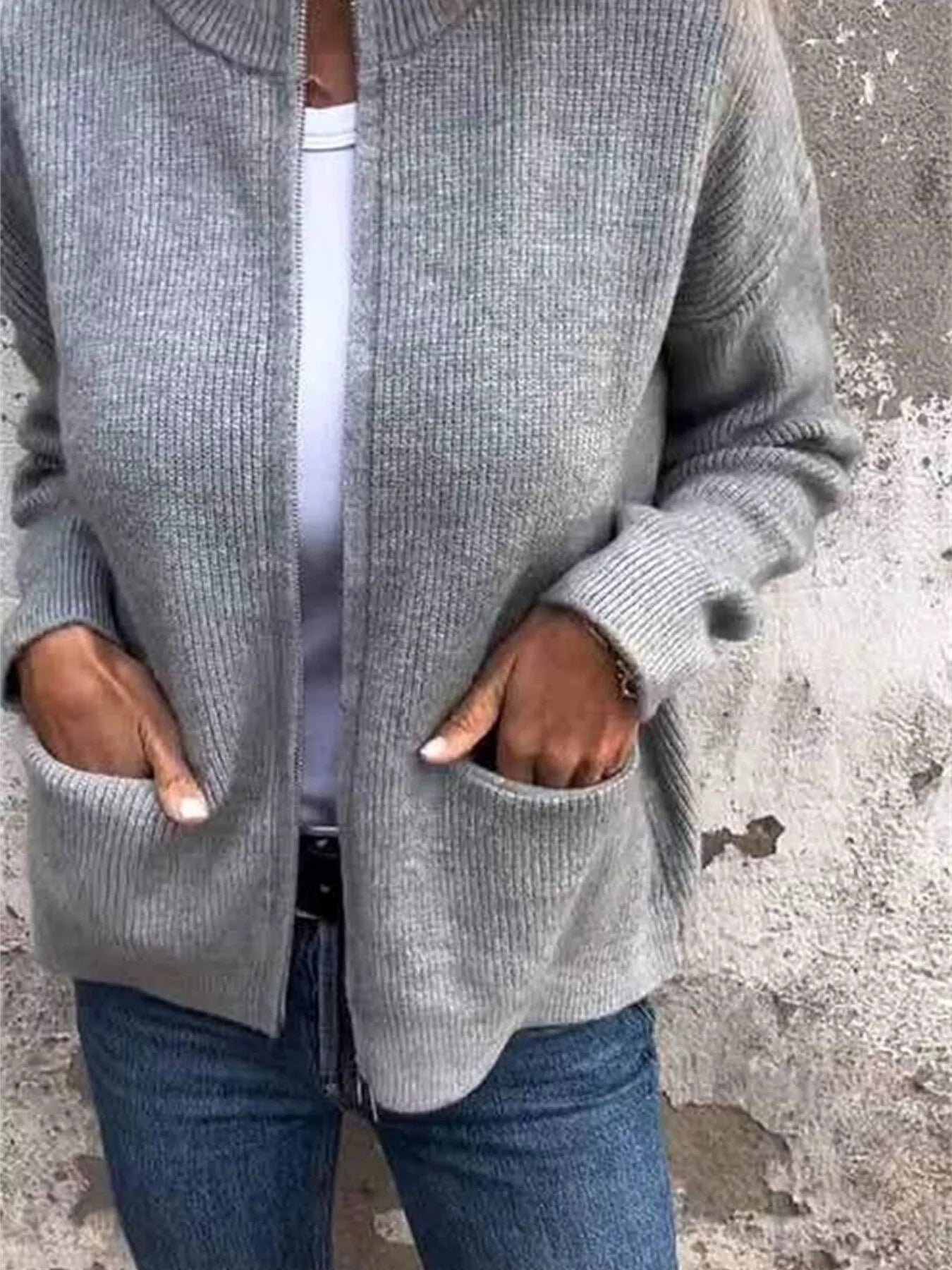 Alvara | Open Front Drop Shoulder Cardigan 