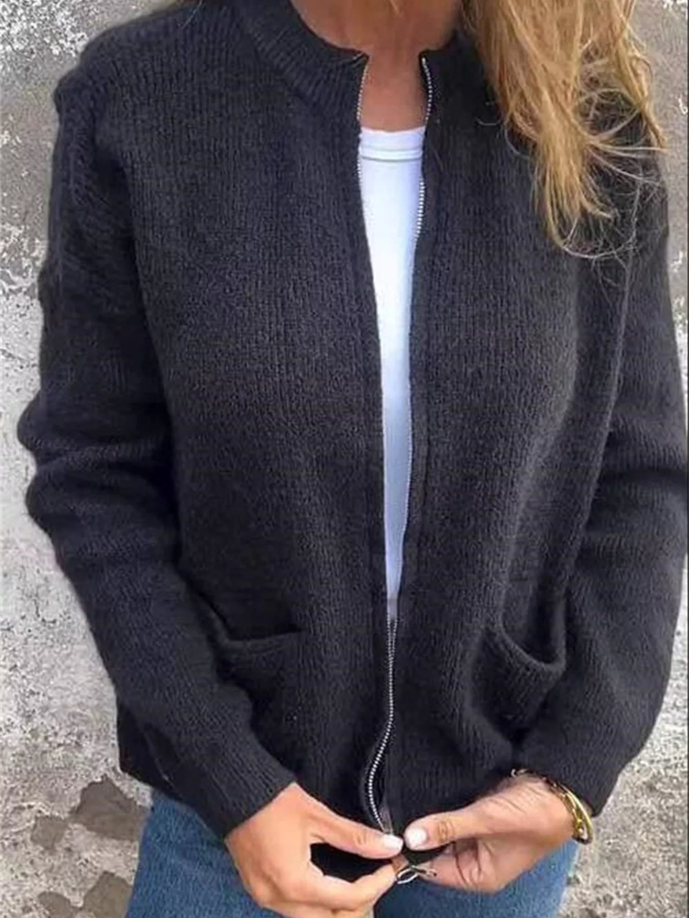 Alvara | Open Front Drop Shoulder Cardigan 