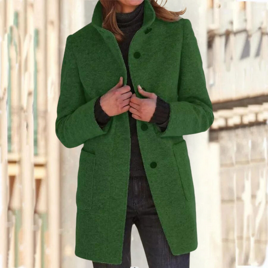 Isabelle | Stylish women's coat with a high collar