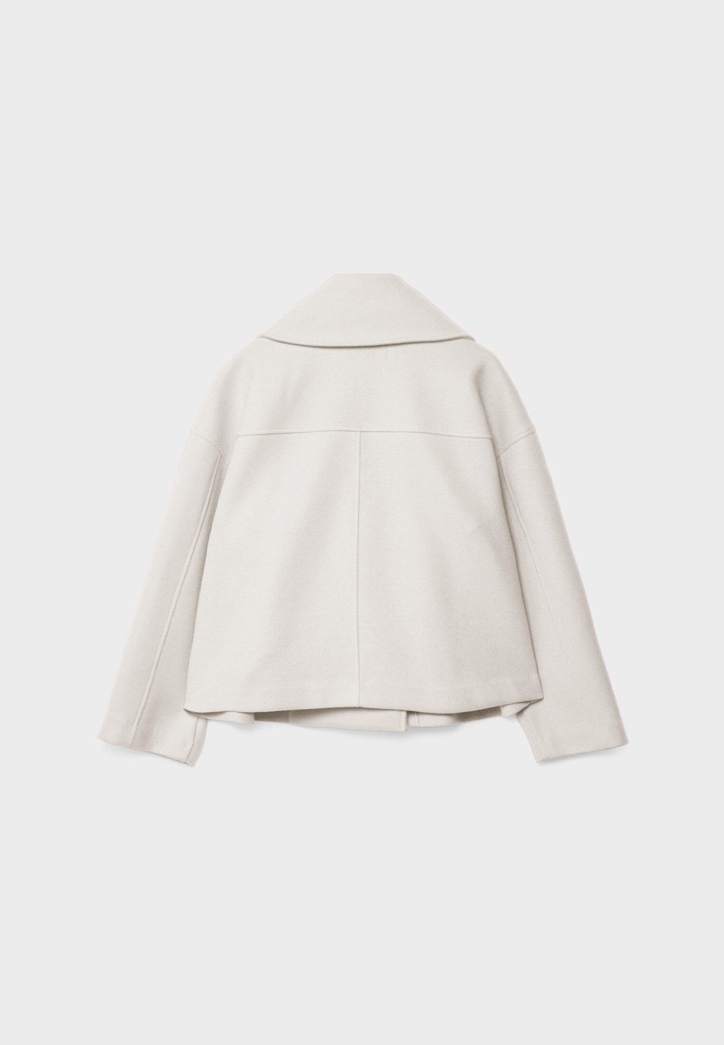 Céline | Chic Short Coat with Double Row Button Closure