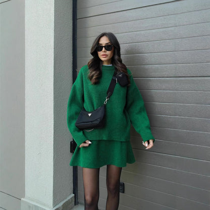 Elise | 2-piece Sweater &amp; Skirt Set