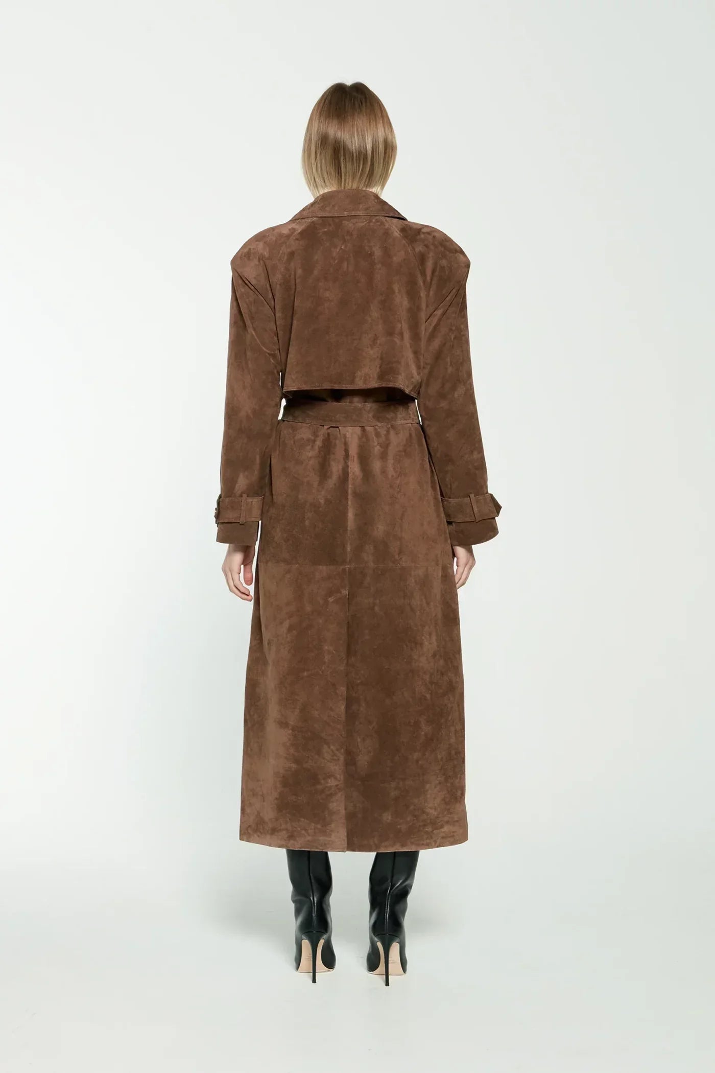 Aurelia | Suede Trench Coat
