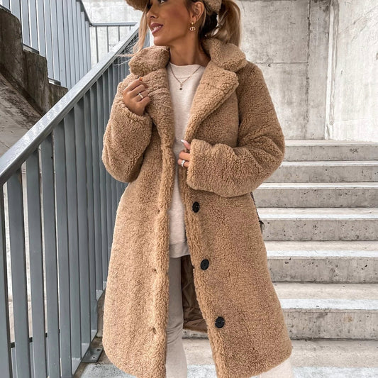 Emilia | Elegant Teddy Coat for Winter