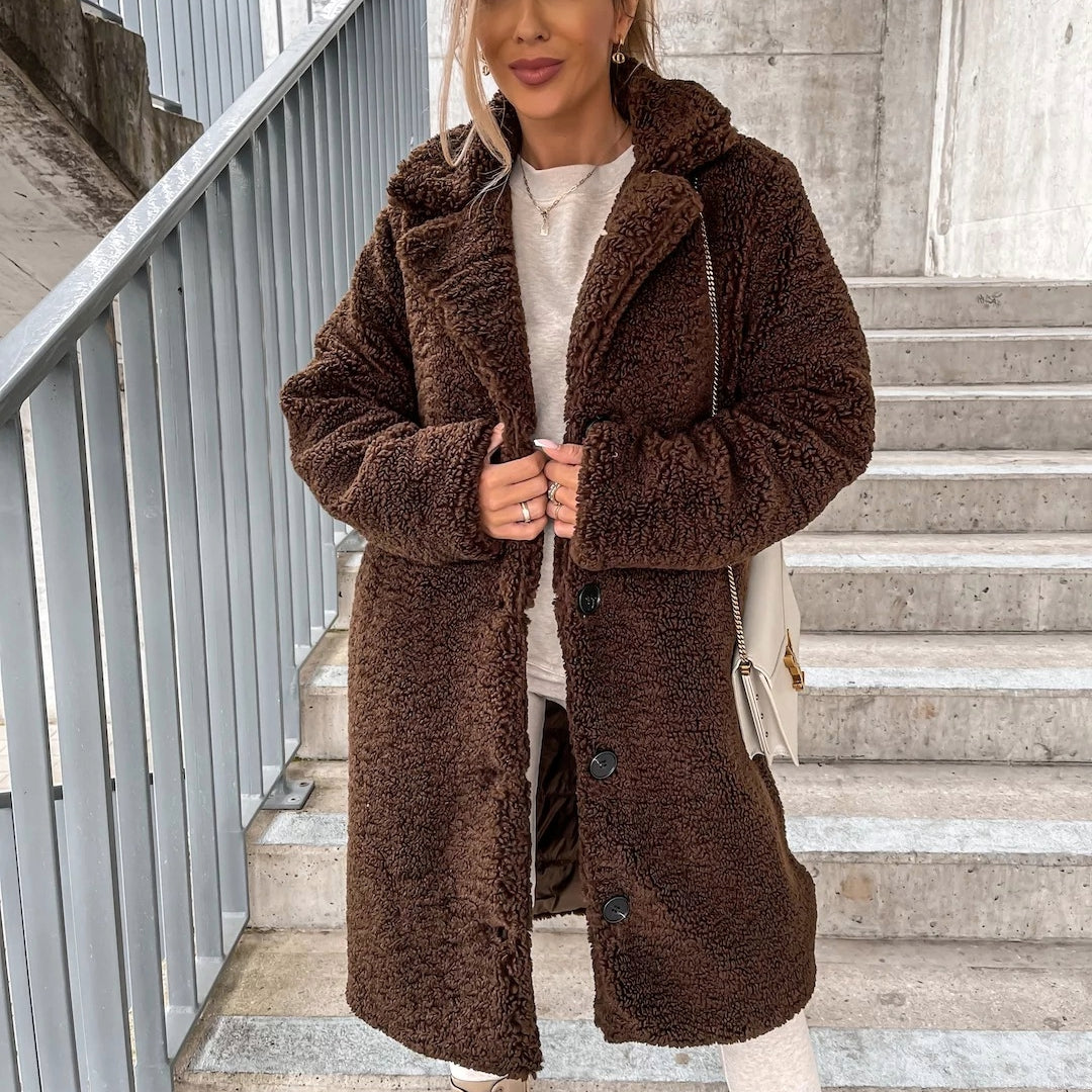 Emilia | Elegant Teddy Coat for Winter