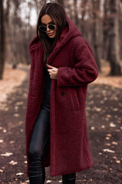 Elina | Comfortable Long Coat with Hood