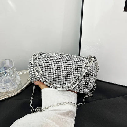 Celeste | Luxury Rhinestone Bucket Bag 