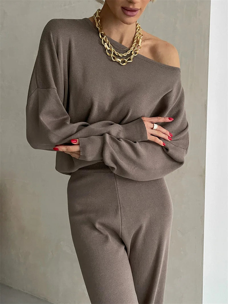 Élise | Elegant Knitted Two-Piece Set – Winter 