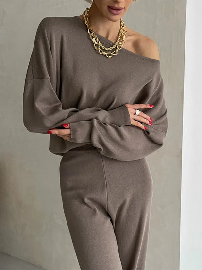 Élise | Elegant Knitted Two-Piece Set – Winter 