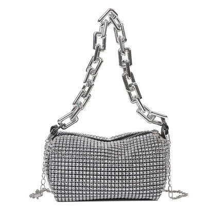 Celeste | Luxury Rhinestone Bucket Bag 