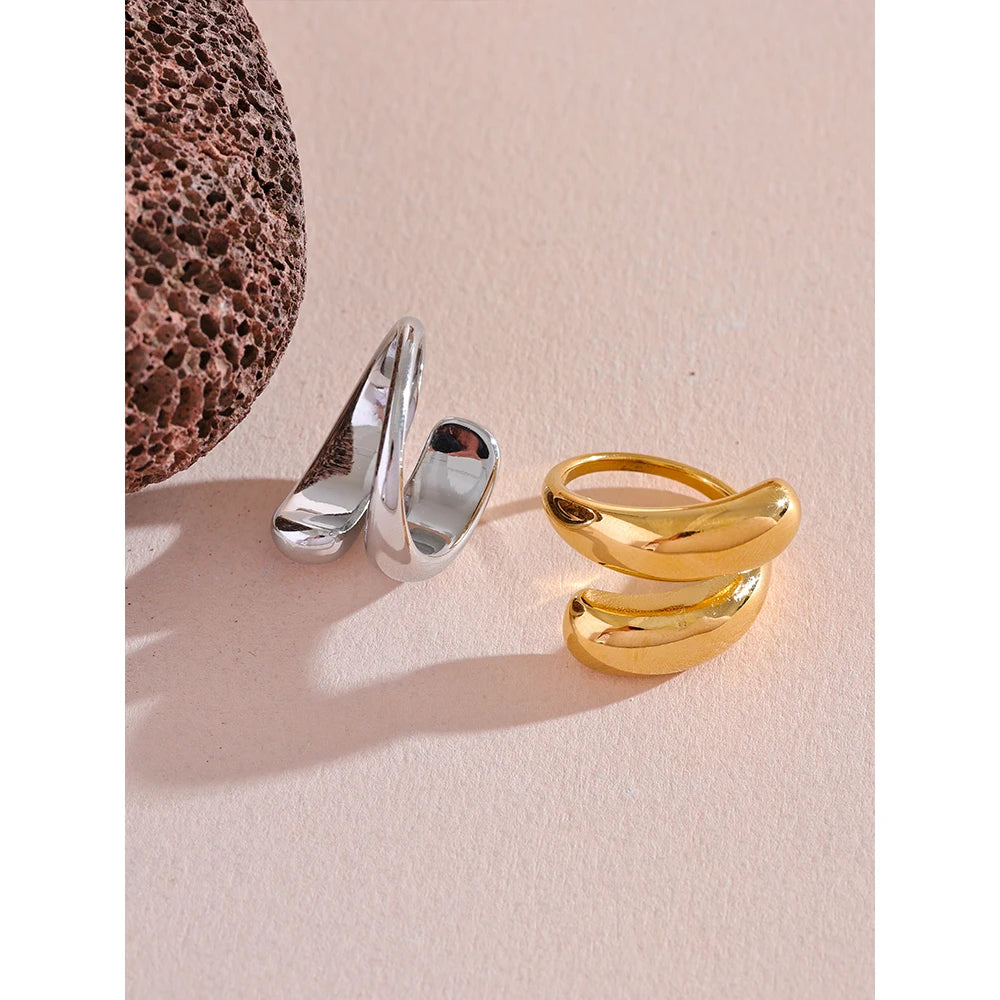 Sacha | Chic Unique 18K PVD Gold-Plated Ring 