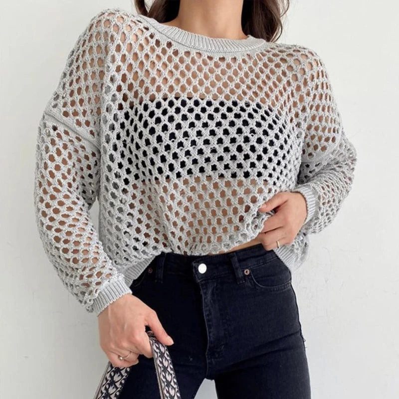 Livia | Long Sleeve Crop Sweater
