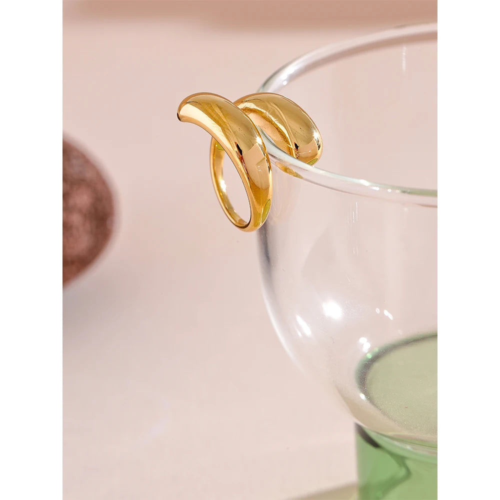 Sacha | Chic Unique 18K PVD Gold-Plated Ring 
