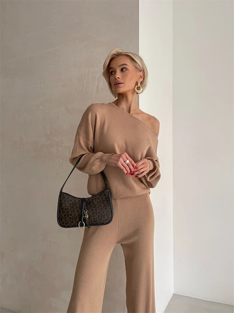 Élise | Elegant Knitted Two-Piece Set – Winter 