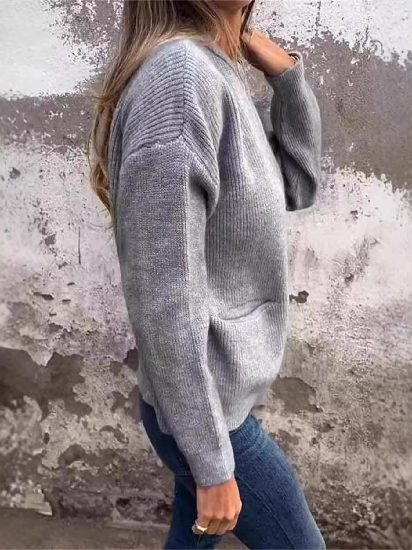 Alvara | Open Front Drop Shoulder Cardigan 